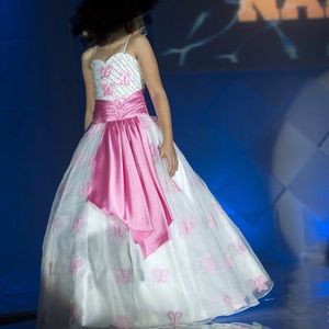 Custom Made Award Winning Pageant Dress Girls 8
